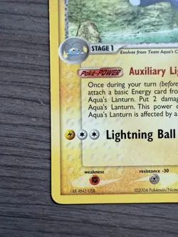 Pokemon TCG Team Aqua’s Lanturn 28/95 Team Aqua And Team Magma LP - Image 4