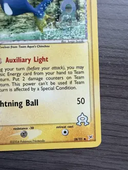 Pokemon TCG Team Aqua’s Lanturn 28/95 Team Aqua And Team Magma LP - Image 5