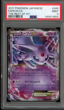 Pokemon Espeon EX The Best of XY Japanese #045 PSA 9 Mint - Image 1