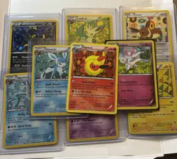 Pokemon TCG Eeveelutions Black & White Eevee Promo Set BW87-94 bonus included - Image 1