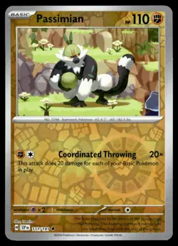 Passimian 111/191 Uncommon Surging Sparks Pokemon Reverse Holo NM - Image 1