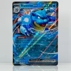 Blastoise ex 030/142 - Stellar Crown - Ultra Rare - Scarlet & Violet Pokemon TCG - Image 1