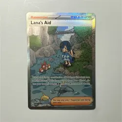 Pokemon TCG Lana's Aid Illustration Rare Holo 219/167 Twilight Masquerade - Image 1