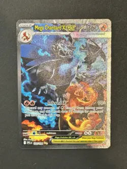 Mega Charizard X Ex 125/094 Phantasmal Flames SIR Pokemon - Image 1