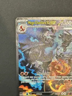 Mega Charizard X Ex 125/094 Phantasmal Flames SIR Pokemon - Image 2