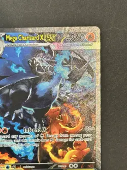 Mega Charizard X Ex 125/094 Phantasmal Flames SIR Pokemon - Image 3