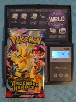 HEAVY!! 🔥 22.51g Pokemon TCG Ascended Heroes Booster (Sealed)✅ GOD PACKUUU - Image 1