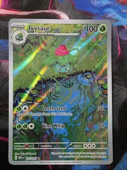 Pokemon TCG Ivysaur 151 Illustration Rare 167/165 Near Mint - Image 1