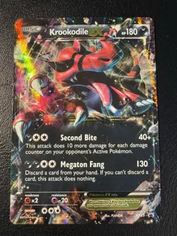 Krookodile EX XY25 Pokemon TCG XY Promos HP/DMG - Image 1