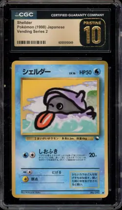 Pokemon Shellder Vending Series 2 Japanese #090 CGC 10 Pristine - Image 1