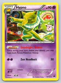 HYPNO 51/122 R BREAKPOINT POKEMON LP KOMIYA - Image 1