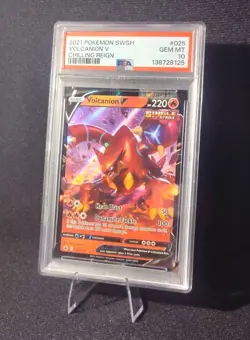 Volcanion V 025/198 PSA 10 Chilling Reign Pokemon TCG - Image 1