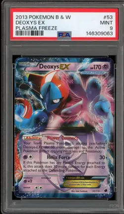 Pokemon Deoxys EX Plasma Freeze Holo Ultra Rare #53 PSA 9 Mint - Image 1