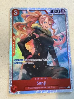 Sanji OP10-005 One Piece TCG, Royal Blood foil SR, English - Image 1