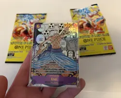 One Piece TCG Enel OP15-118 SEC MANGA Rare Alt Art Adventure on Kami's Island🔥 - Image 4