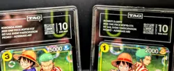 One Piece TCG | Learn Together | Zoro & Luffy | TAG 10x2 Slabs | NM+ | Not PSA - Image 3
