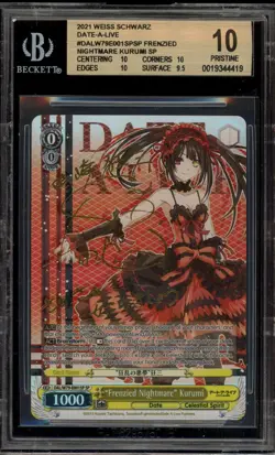 Weiss Schwarz "Frenzied Nightmare" Kurumi DAL/W79-E001SP SP BGS 10 Pristine - Image 1