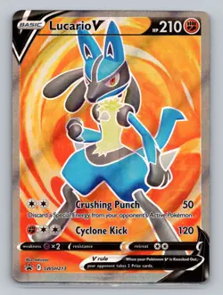 Lucario V SWSH213 Promo SWSH: Sword & Shield Promo Cards NM Pokemon - Image 1