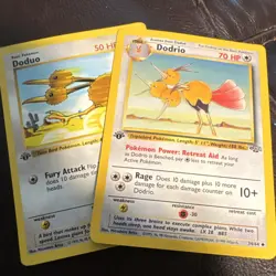 Pokemon TCG Doduo & Dodrio 1st Edition Base Set Jungle 1999 English Card Lot - Image 1