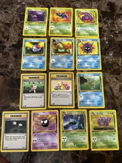 💥 Pokemon Vintage 13 Card Lot - Fossil 1ST EDITION 💥 - Image 1
