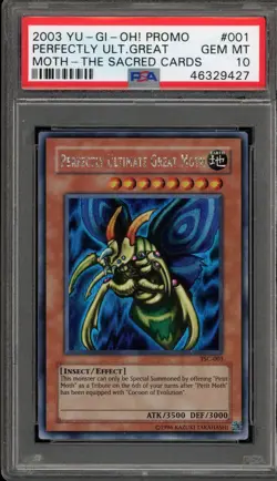 Yu-Gi-Oh! Perfectly Ultimate Great Moth The Sacred Cards Promo TSC-001 PSA 10 - Image 1