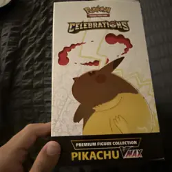 Pokemon Trading Card Celebrations Premium Figure Collection Pikachu VMAX Box 820650809408 - Image 3