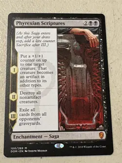 mtg Phyrexian Scriptures, Dominaria mythic saga, unplayed - Image 1