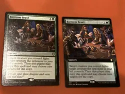 2 x mtg Barroom Brawl, 1 borderless, Commander Legends Baldur's Gate, unplayed - Image 1