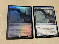 2 x mtg Stoic Sphinx, 1 foil, Outlaws of Thunder Junction, unplayed - Image 1