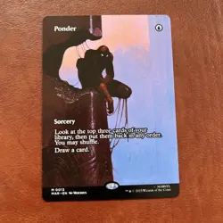 Ponder (Borderless) [MAR - 13] - NM [Normal] TCG MTG - Image 1