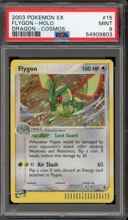 Pokemon Flygon EX Dragon Cosmos Holo Rare #15 PSA 9 Mint - Image 1