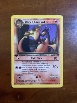 Pokemon Dark Charizard 21/82 - 1st Edition Team Rocket 2000 WotC - Image 3