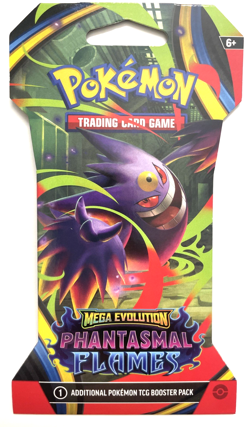 1 PACK Randomly Shipped Sleeved Pokemon Phantasmal Flames Booster Mega Evolution - Image 2