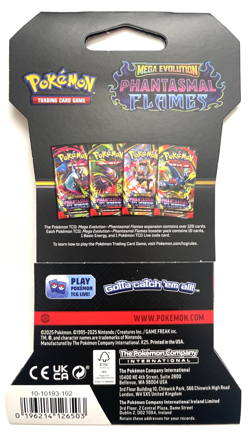 1 PACK Randomly Shipped Sleeved Pokemon Phantasmal Flames Booster Mega Evolution - Image 3