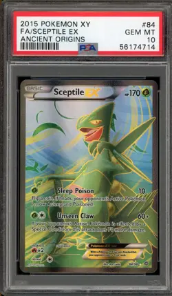 Pokemon Sceptile EX XY Ancient Origins Full Art #84 PSA 10 Gem Mint - Image 1