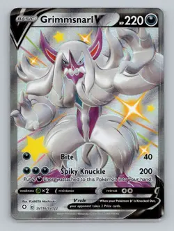 Grimmsnarl V SV116/SV122 Shiny Holo Rare Shining Fates: Shiny Vault NM Pokemon - Image 1