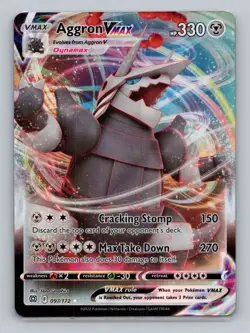 Aggron VMAX 097/172 Ultra Rare SWSH09: Brilliant Stars NM Pokemon - Image 1