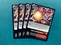 Super Eradication Attack BT12-108 Playset Across Time Digimon Card Game x4 - Image 1