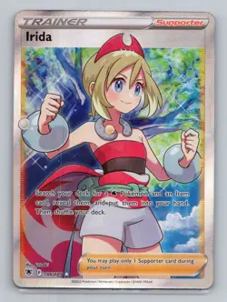 Irida (Full Art) 186/189 Ultra Rare SWSH10: Astral Radiance NM Pokemon - Image 1