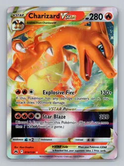 Charizard VSTAR 019/159 Ultra Rare Crown Zenith NM Pokemon - Image 1