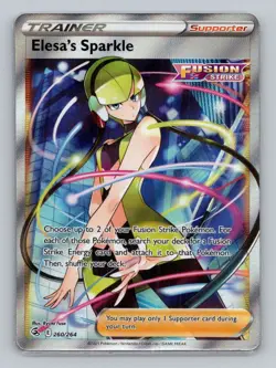 Elesa's Sparkle (Full Art) 260/264 Ultra Rare SWSH08: Fusion Strike NM Pokemon - Image 1