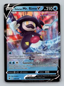 Galarian Mr. Rime V 049/189 Ultra Rare SWSH10: Astral Radiance NM Pokemon - Image 1