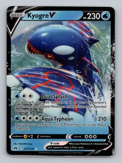 Kyogre V 037/159 Ultra Rare Crown Zenith NM Pokemon - Image 1