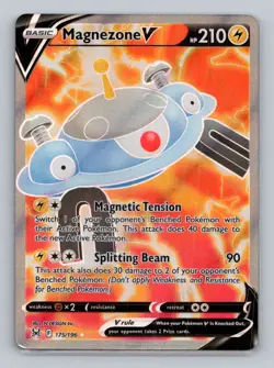 Magnezone V (Full Art) 175/196 Ultra Rare SWSH11: Lost Origin NM Pokemon - Image 1