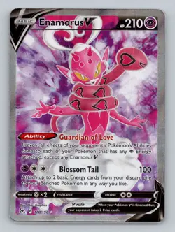 Enamorus V (Full Art) 178/196 Ultra Rare SWSH11: Lost Origin NM Pokemon - Image 1