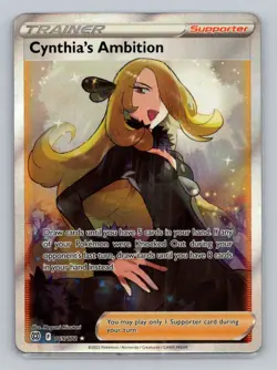 Cynthia's Ambition Full Art 169/172 Ultra Rare SWSH09 Brilliant Stars NM Pokemon - Image 1