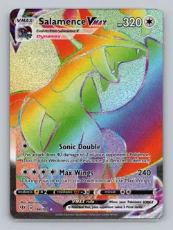 Salamence VMAX (Secret) 194/189 Secret Rare SWSH03: Darkness Ablaze NM Pokemon - Image 1