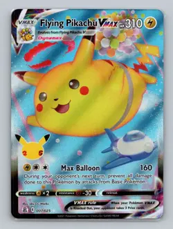 Flying Pikachu VMAX 007/025 Ultra Rare Celebrations NM Pokemon - Image 1
