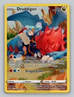 Druddigon TG09/TG30 Ultra Rare SWSH12: Silver Tempest Trainer Gallery NM Pokemon - Image 1