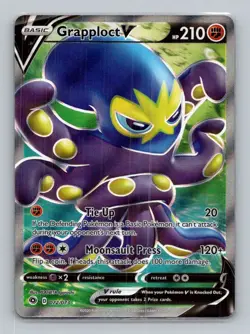 Grapploct V (Full Art) 72/73 Ultra Rare Champion's Path NM Pokemon - Image 1
